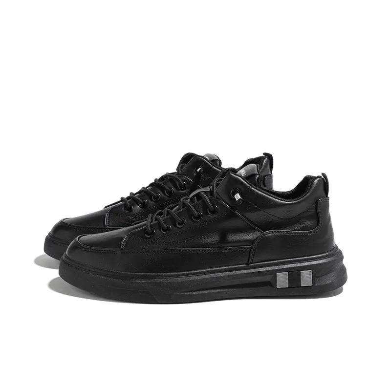 HUANQIU Slip Resistant, Abrasion Resistant, Thermal Low Top Casual Shoes Men's Black-7