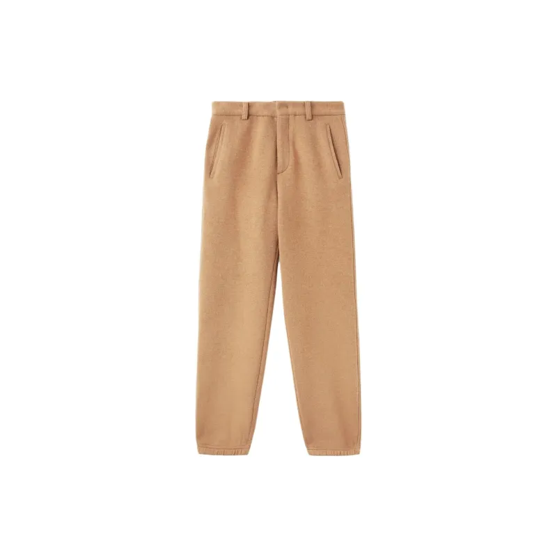 Loro Piana Knitted Sports Pants Men's Light Brown-0