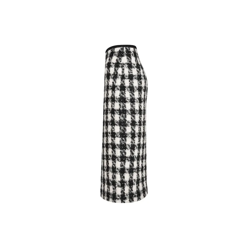 RARE Casual Long Skirts Women's Black White-1