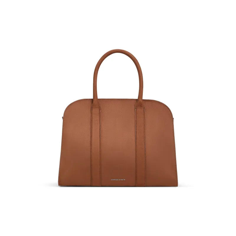 CHARLES&KEITH Fabric Shoulder Bag Tubas Women's Brown/Black-0