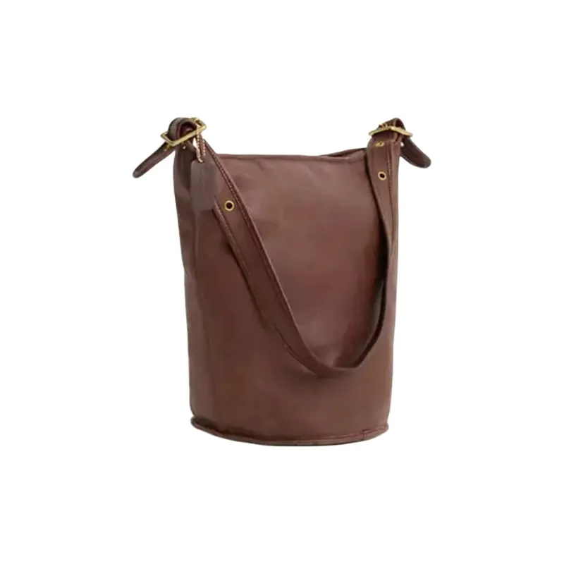 COACH Glove Tanning Bucket Bag, Shoulder Bag Tubas Women's Mahogany Brown-1