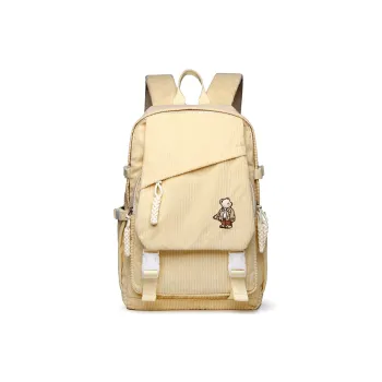 Ceion Keust Corduroy Backpack Medium Size Unisex Multicolor