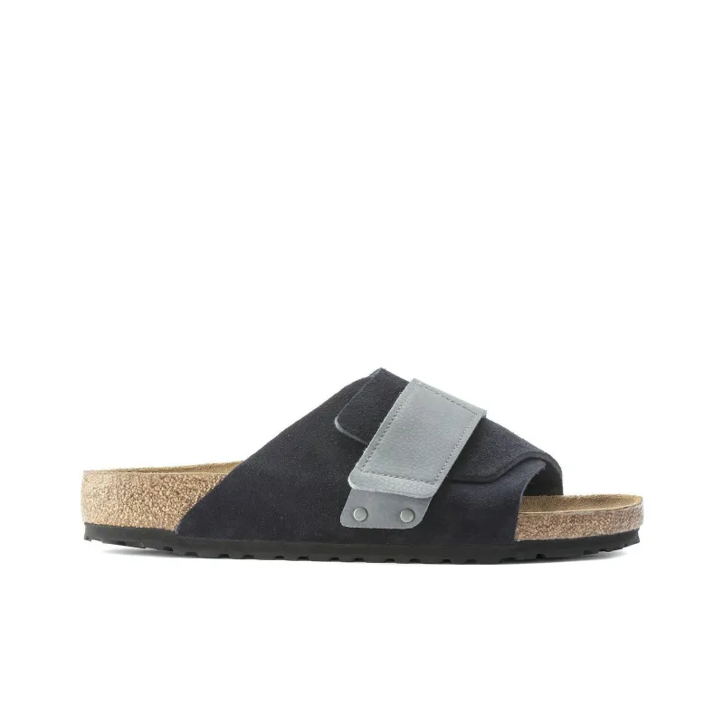 Birkenstock Kyoto Nubuck Suede Midnight Navy Grey-1