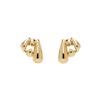 GIVENCHY Brass Clip-On Earrings Women's Gold