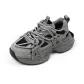 Gray Black Fleece-Lined