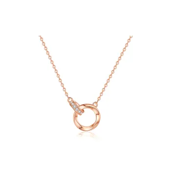 CHIEMOT S925 Silver Collarbone Chain Unisex
