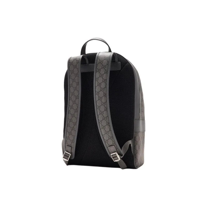 GUCCI Ophidia Coated Canvas Backpack Medium Size Men's Gray-1