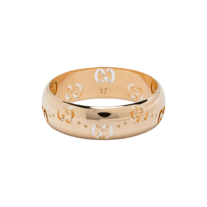 GUCCI 18K Yellow Gold Icon Ring-0