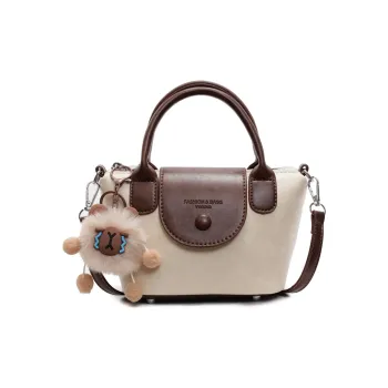 LUVISTRUE PU Handbags Shoulder Bag Crossbody Bag Medium Size Unisex Black/Ecru/Coffee/Brown