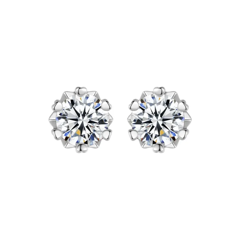 ZUOHUO S999 Silver Stud Earrings Women's-4