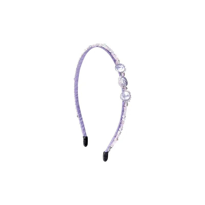 Cercoo Resin Pearl Artificial Crystal Headbands Women's-0