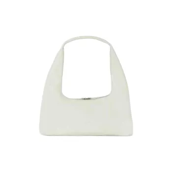 MARGE SHERWOOD Cow Leather HOBO Bag Shoulder Handbag Medium Size Women's White