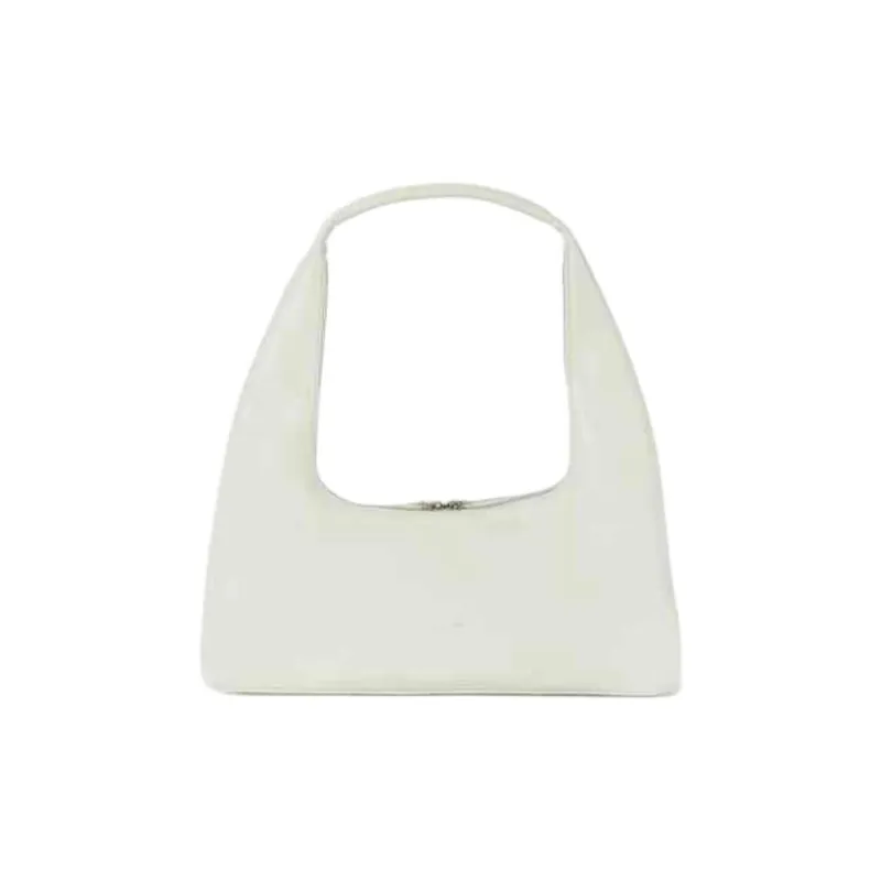 MARGE SHERWOOD Cow Leather HOBO Bag Shoulder Handbag Medium Size Women's White-0