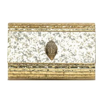 Kurt Geiger London Acrylic One Shoulder Clutch Women's Gold