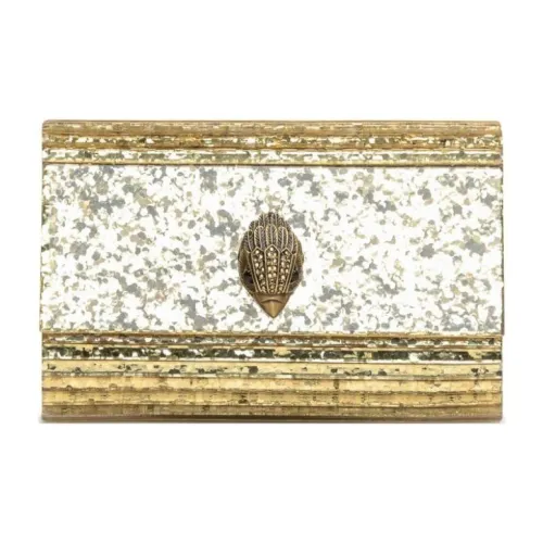 Kurt Geiger London Acrylic One Shoulder Clutch Women's Gold
