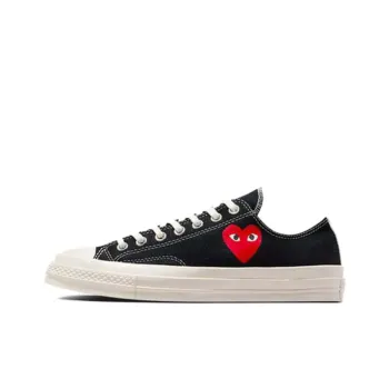 Converse Chuck Taylor All Star 70 Ox Comme Des Garcons PLAY Single Heart Black