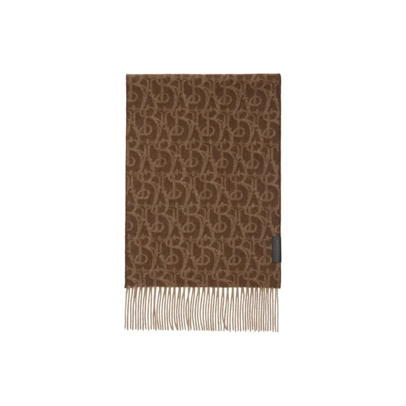 Burberry B Charm Fringed Edge Scarf-1