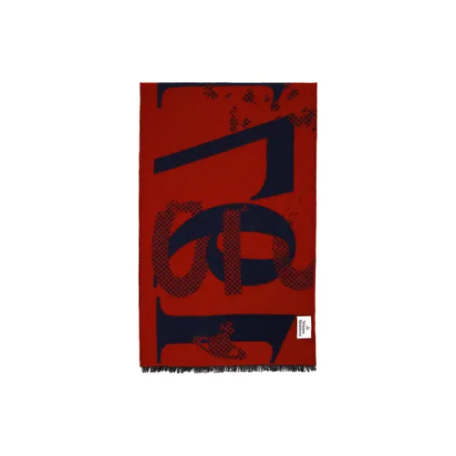 Vivienne Westwood Wool Silk Knit Scarves Men's Multicolor