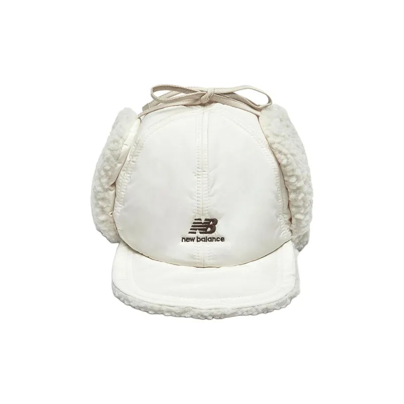 New Balance Polyester Trapper Hats Unisex Cream-2
