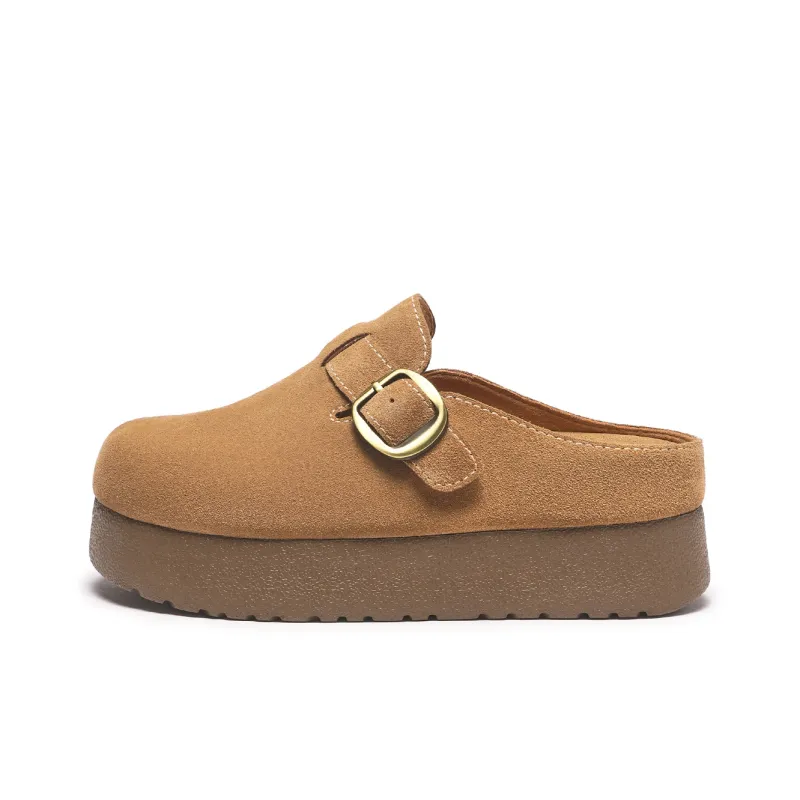 Hotwind Pinecone Grey Series Abrasion Resistant Wrap toe Slippers Women's-0