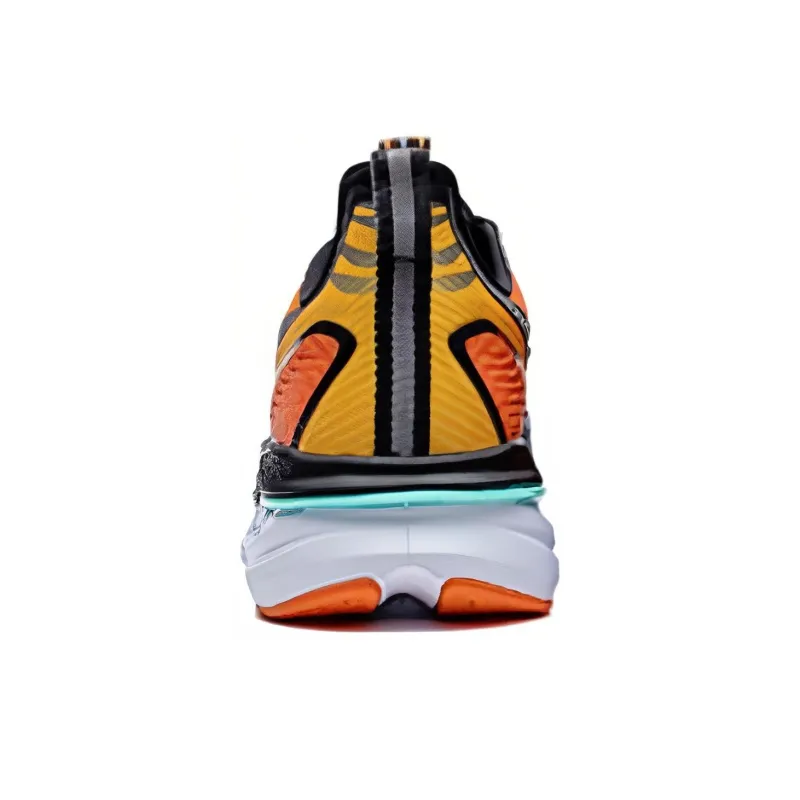 XTEP Cushioning Anti-Slip Wear-Resistant Breathability Low-Top Running Shoes Men's Green Orange Black RotPRO-2
