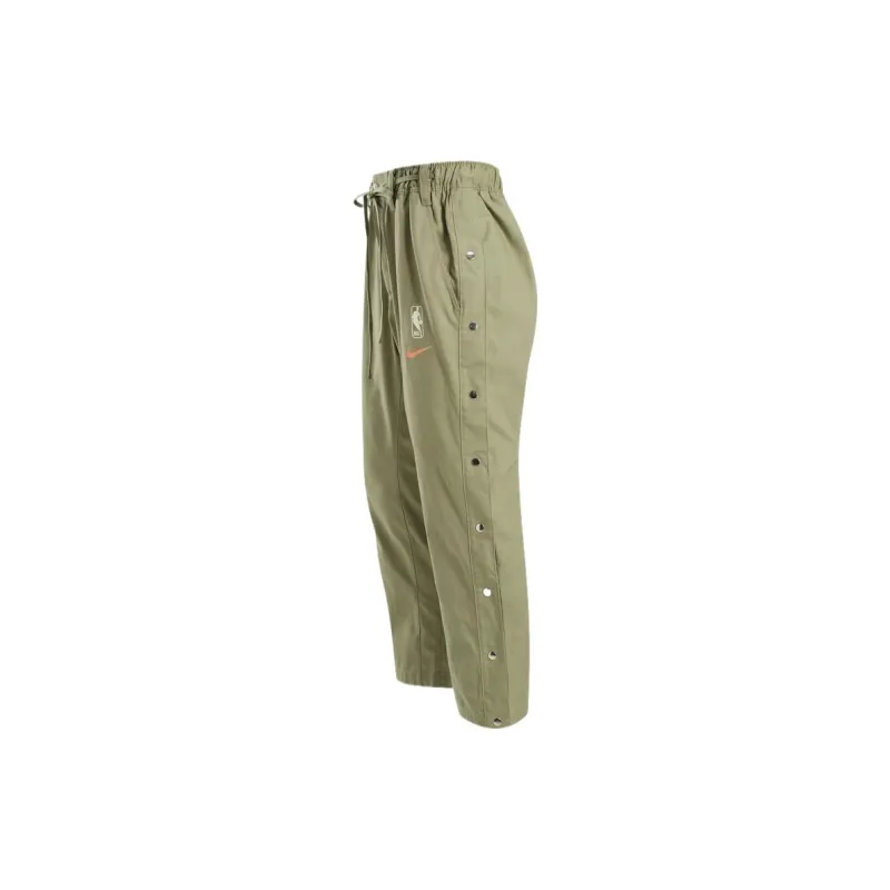 Nike TEAM 31 NBA Casual Pants Men's Olive Green/Orange Red-1