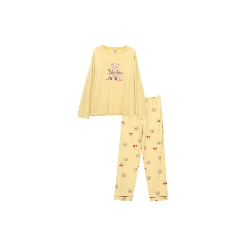 DAERLI Pajama Set Women's Yellow