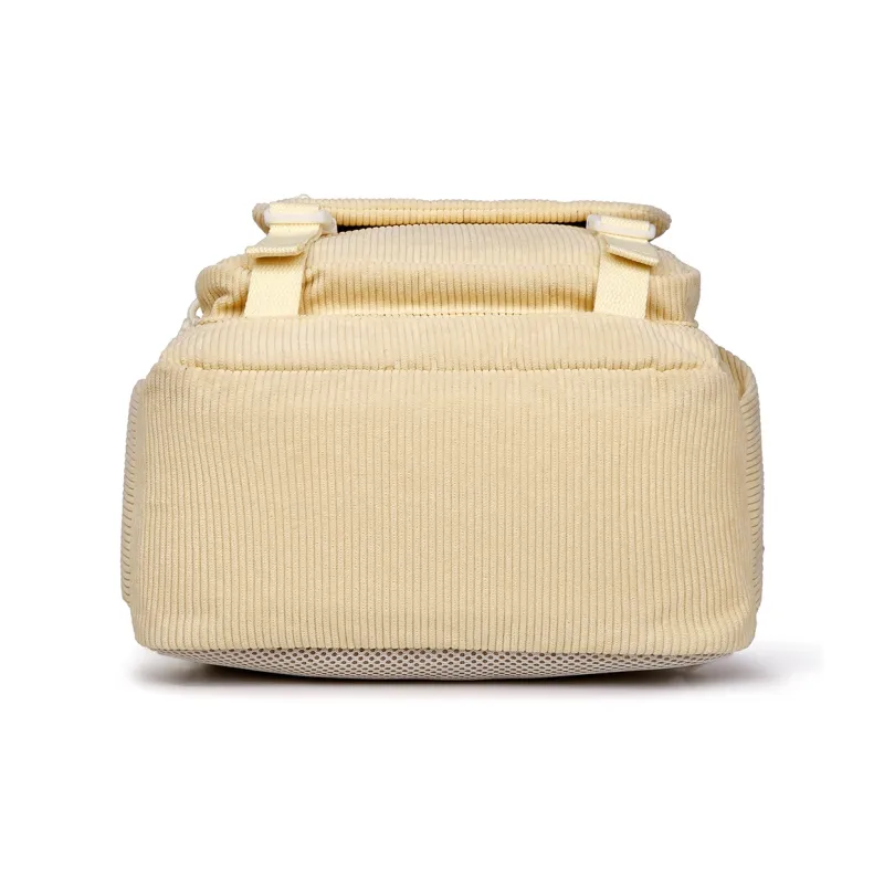 Ceion Keust Corduroy Backpack Medium Size Unisex Multicolor-4