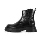 Black, Luxury Edition (Fleece-Lined) Outer Sheepskin+Grade A Crystal Velvet Foot Pad