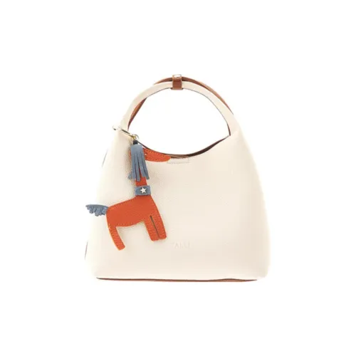 TALLI Synthetic Leather One Shoulder Handbags Women's Ecru
