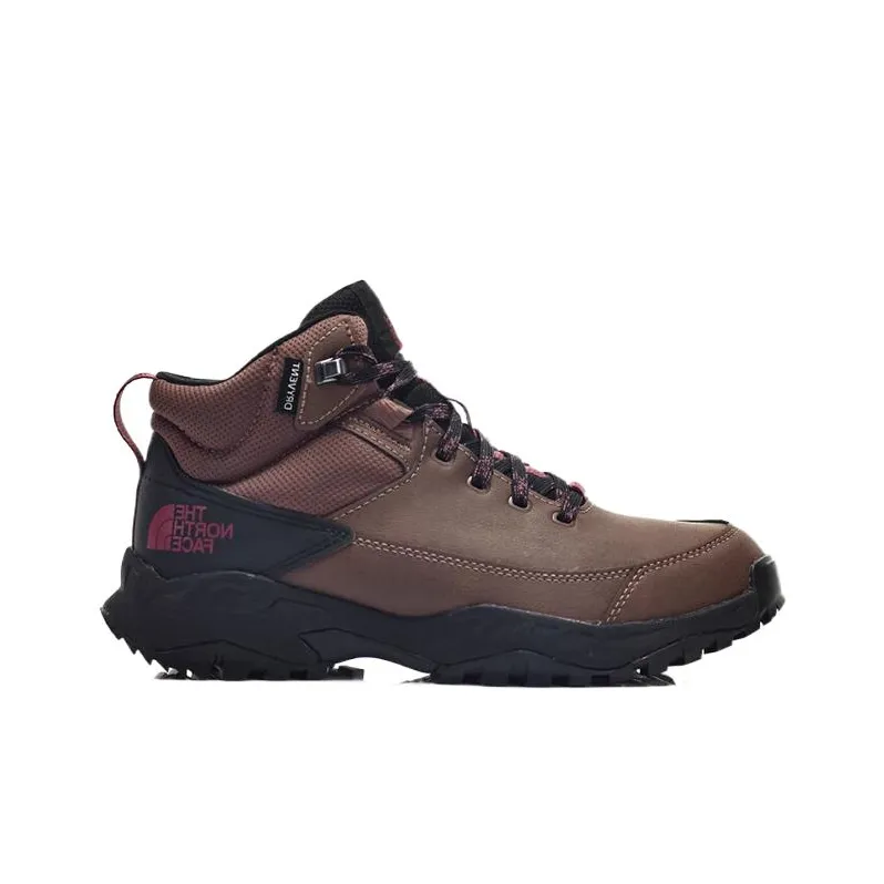 THE NORTH FACE Slip Resistant, Abrasion Resistant, Waterproof, Lightweight Mid Top Hiking Shoes Women's Coffee-1
