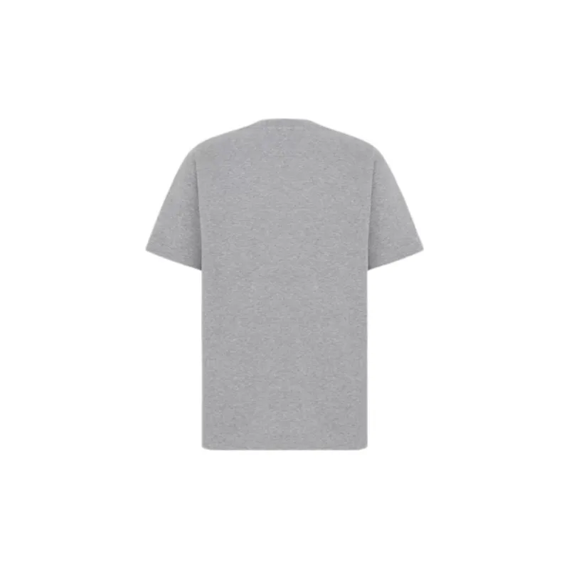 DIOR Logo Embroidered Crewneck T Shirt-1