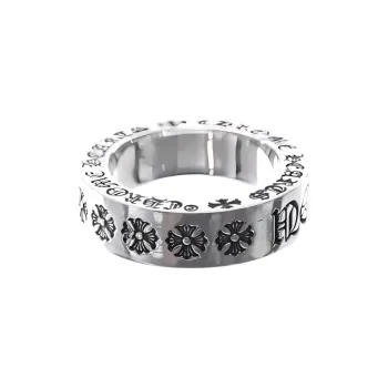 Chrome Hearts 925 Sterling Silver Rings Unisex Silver