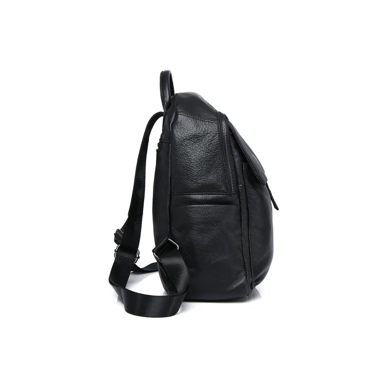H YXIANG Cow Leather Backpack Regular Women's Multicolor-3