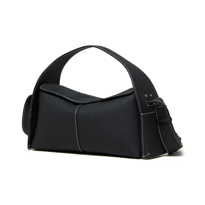 Carnival Keep Top Grain Cow Leather Shoulder Bags Handbags Regular Women's Apricot/Black-9