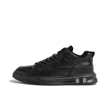 HUANQIU Slip Resistant, Abrasion Resistant, Thermal Low Top Casual Shoes Men's Black