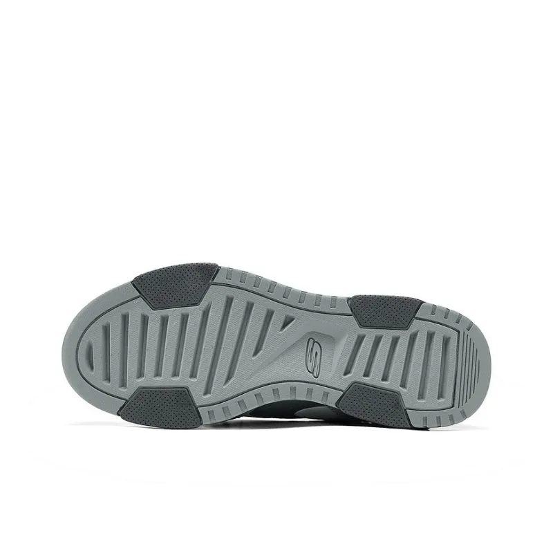 Skechers Anti Slip Wear Resistant Mid Top Casual Shoes Men's Gray-4