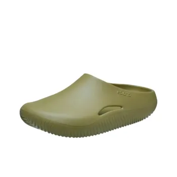 Crocs Mellow Rubber Sole Slip-Resistant Wrap-toe Slippers Unisex Green