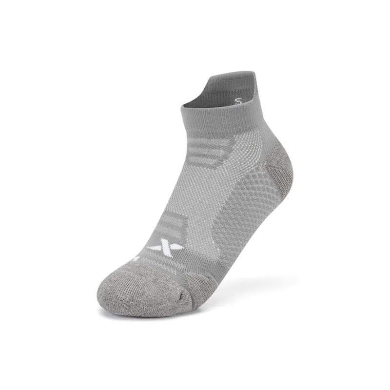 XTEP Ankle Socks Women's 2 Pack Gray/Russet Red-5