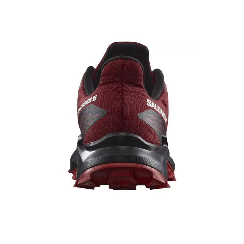 SALOMON ALPHACROSS 5 Anti Slip Wear Resistant Low Top Trail Running Shoes Men's Red Black-3