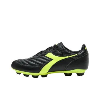 Diadora Anti Slip Wear Resistant Soccer Shoes Men's Black