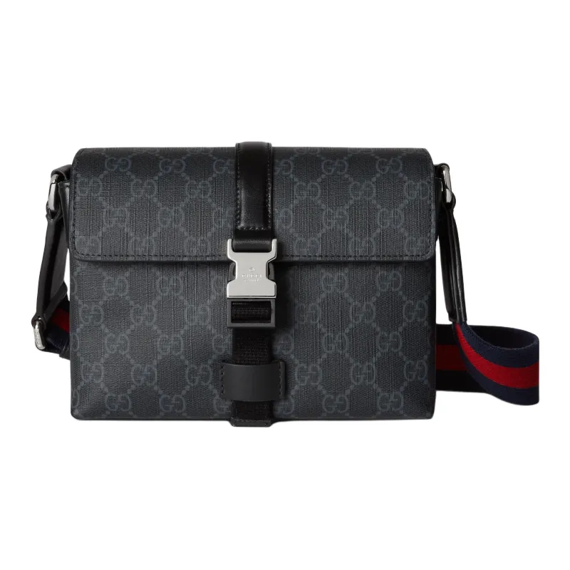 GUCCI GG Supreme Canvas Canvas Bag Crossbody Bag Shoulder Bag Extra Mini Men's Black-0