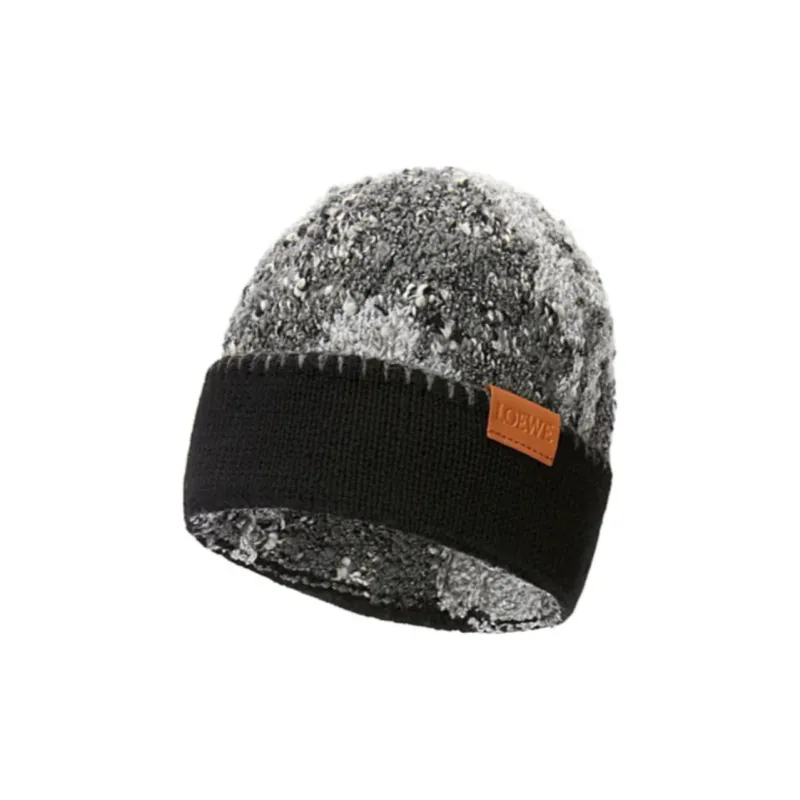 LOEWE Wool Beanies Women's Black-1