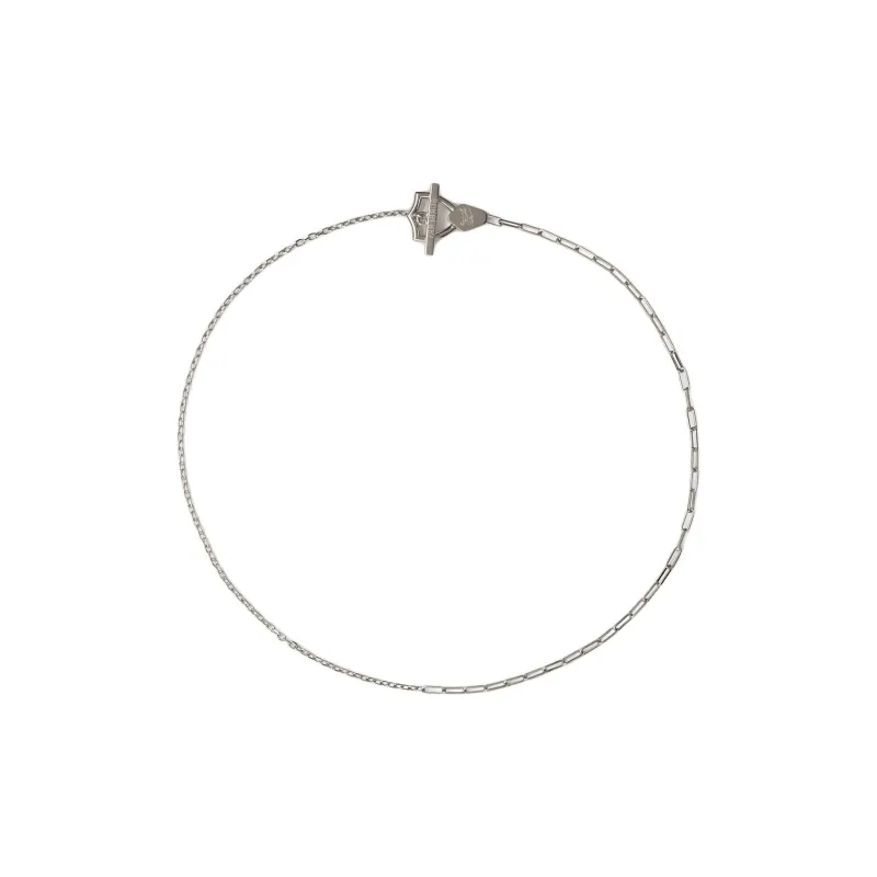 Burberry Brass Necklaces Men's Silver-2