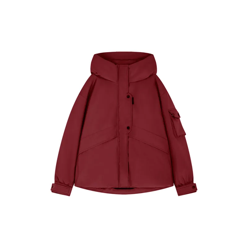 Mo Han Yi Mei New Year Down Jacket Women's Red-0