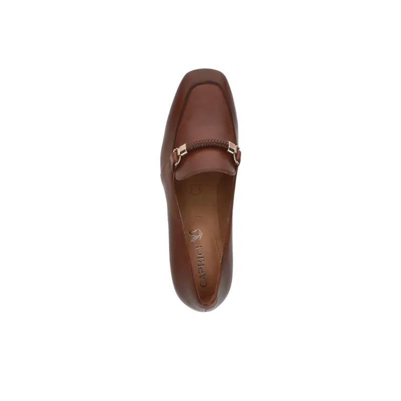 CAPRICE Tessa Chunky Heel High Heels Women's Brown-3