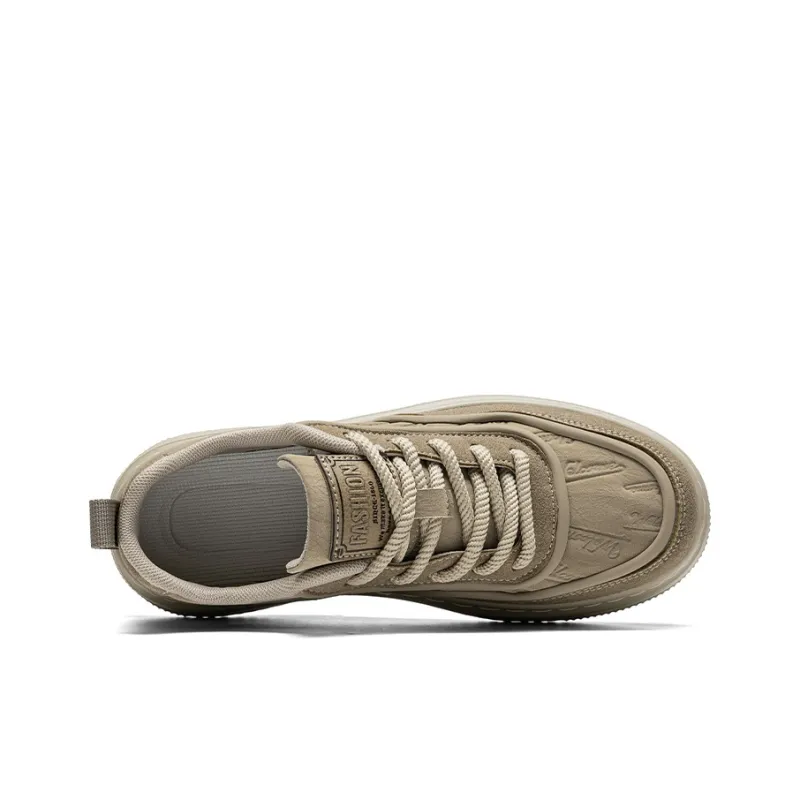 Desert Ram Slip Resistant, Abrasion Resistant, Lightweight, Height Increasing Low Top Skateboard Shoes Men's-10