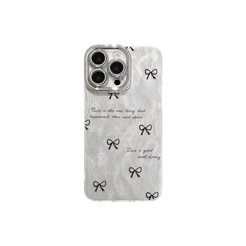 XIANGRIKE TPU Material Bowknot Phone Case Compatible With IPhone 15/14 Plus/13/12/11/15 Pro Max/XS/XR/XS Max/8 Plus-0