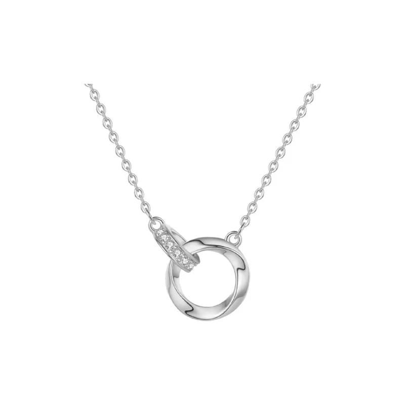 CHIEMOT S925 Silver Collarbone Chain Unisex-5