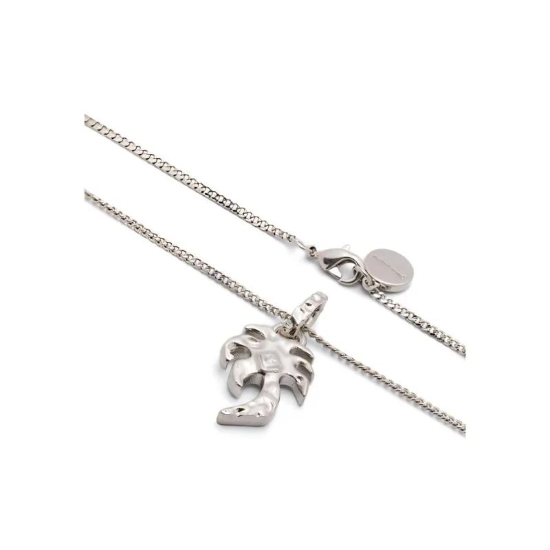 PALM ANGELS Palm Tree Charm Chain Necklace-2